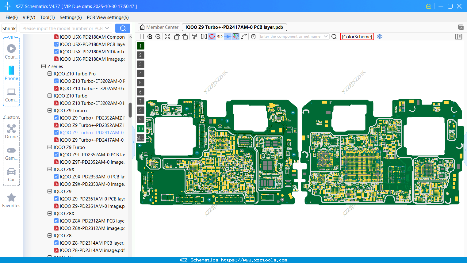VIVO IQOO Z9 Turbo+-PD2417AM-0 PCB Layer